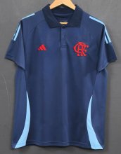 25/26  Flamengo Polo in Blue Fans  1:1 Quality Soccer Jersey