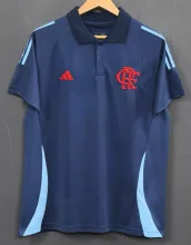 25/26  Flamengo Polo in Blue Fans  1:1 Quality Soccer Jersey