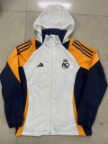 24/25  Real Madrid White Windbreaker