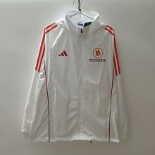 24/25 AS Roma White Windbreaker