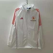 24/25 AS Roma White Windbreaker