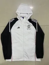 24/25 Manchester United White Windbreaker