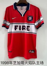 1998  Chicago Fire FC Home Fans Retro 1:1 Quality Soccer Jersey