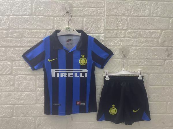 1998/1999 Inter Milan Home Kids Kits Retro 1:1 Quality Soccer Jersey