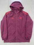 24/25  Bayern Munich Red Windbreaker