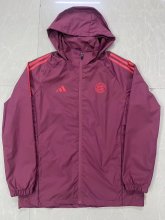 24/25  Bayern Munich Red Windbreaker