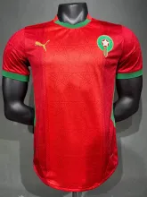 25/26  Morocco Red  Home Player 1:1 Quality Soccer Jersey