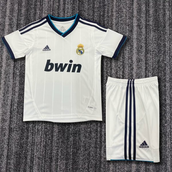 2012/2013 Real Madrid Home  1:1 Kids Retro Soccer Jersey