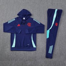 24/25 Brazil Hooded Long Sleeved Blue 1:1 Training suit
