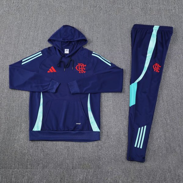 24/25 Flamengo Hooded Long Sleeved Blue 1:1 Training suit