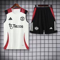 25/26 Manchester United  White 1:1 Quality Training  Vest（A-Set）
