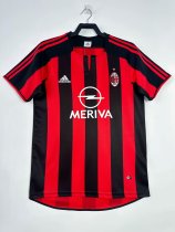 2003/2004 AC Milan Home Fans Retro 1:1 Quality Soccer Jersey