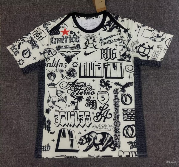 25/26 Club America Pre match Uniform Fans 1:1 Quality Soccer Jersey
