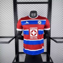 24/25 Cruz Azul Red Blue Cross Player 1:1 Quality Soccer Jersey