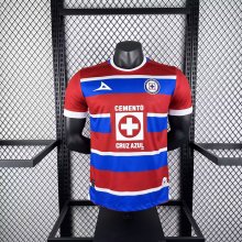 24/25 Cruz Azul Red Blue Cross Player 1:1 Quality Soccer Jersey