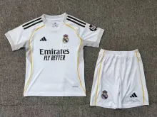 25/26 Real Madrid Home Kids 1:1 Quality Soccer Jersey