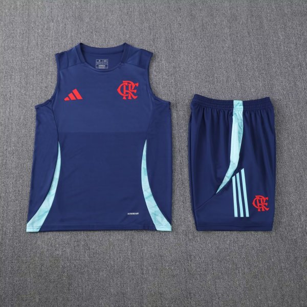 25/26 Flamengo Dark Blue 1:1 Quality Training Vest（A-Set）