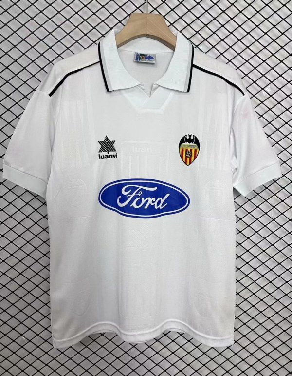 1996/1997 Valencia  Home Fans Retro 1:1 Quality  Soccer Jersey