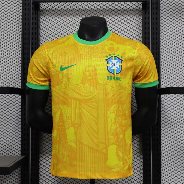 24/25 Brazil Special Edition Yellow Player 1:1 Quality Soccer Jersey