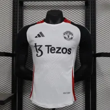 24/25  Manchester United Pre Match Uniform Player 1:1 Quality Soccer Jersey