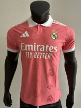 25/26 Real Madrid Pink Player 1:1 Quality Soccer Jersey