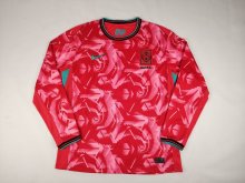 24/25 Korea Home Red Fans Long sleeve 1:1 Quality Soccer Jersey