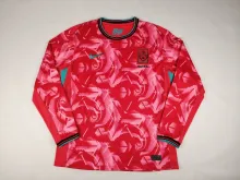 24/25 Korea Home Red Fans Long sleeve 1:1 Quality Soccer Jersey