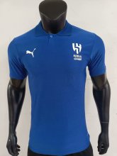 24/25 Al Hilal SFC Polo Shirt  Blue Player 1:1 Quality Soccer Jersey