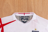 2006 England Home Long sleeve 1:1 Quality Retro Soccer Jersey