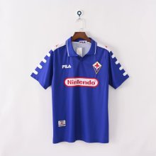 1998/1999 Fiorentina Home Blue Fans 1:1 Quality Retro Soccer Jersey