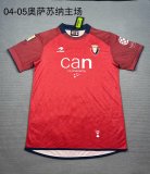 2004/2005 Osasuna Home Red Fans Retro  1:1 Quality Soccer Jersey