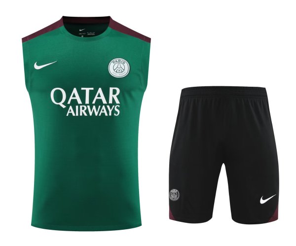 24/25 PSG Paris Green 1:1 Quality Training Vest（A-Set）