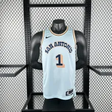 2025 Spurs WEMBANYAMA #1  1:1 Quality NBA Jersey