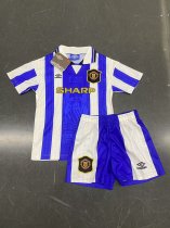 1995/1996 Manchester United Third Kids Kits 1:1 Quality Soccer Jersey