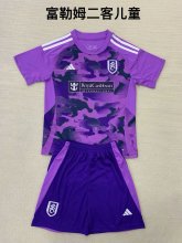 24/25 Fulham Third Kids Kits 1:1 Quality Soccer Jersey