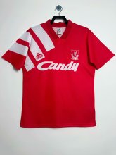 1991/1992  Liverpool Home Fans Retro 1:1 Quality  Soccer Jersey