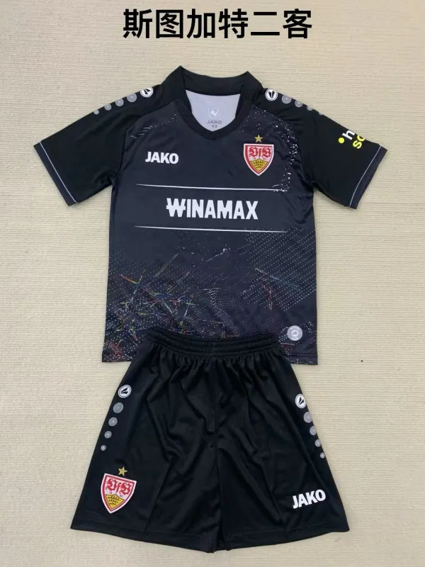 24/25 Stuttgart Third Kids 1:1 Quality Soccer Jersey