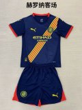 24/25 Girona Away  Kids Kits 1:1 Quality  Soccer Jersey