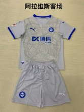 24/25 Deportivo Alavés  Away Kids Kits 1:1 Quality  Soccer Jersey