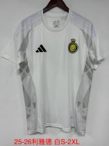 25/26 Al-Nassr FC White Fans  1:1 Quality Soccer Jersey