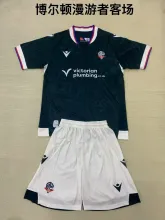 24/25 Bolton Wanderers Away Kids  Kits 1:1 Quality Soccer Jersey