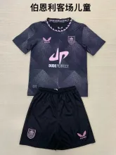 24/25 Burnley Away Kids Kits 1:1 Quality Soccer Jersey