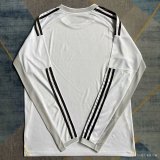 25/26 Real Madrid Home  Long sleeve Fans 1:1 Quality Soccer Jersey