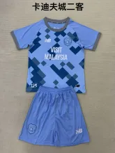 24/25 Cardiff City Third Kids Kits 1:1 Quality Soccer Jersey