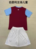24/25 Burnley Home Kids Kits 1:1 Quality Soccer Jersey