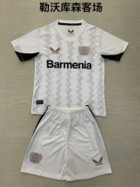 24/25 Bayer Leverkusen Away Kids 1:1 Soccer Jersey