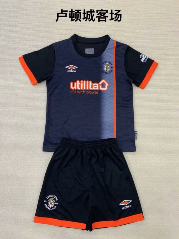 24/25 Luton Town  Away Kids  Kits 1:1 Quality Soccer Jersey