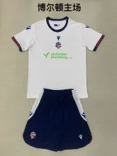 24/25 Bolton Wanderers Home Kids  Kits 1:1 Quality Soccer Jersey