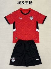 24/25 Egypt Home Red  Kids 1:1 Quality Soccer Jersey