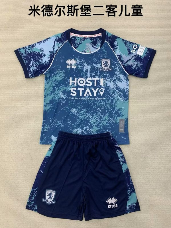 24/25 Middlesbrough Third Kids  Kits 1:1 Quality Soccer Jersey